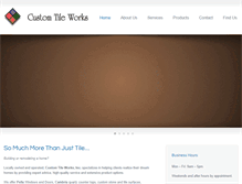 Tablet Screenshot of customtileworkshome.com